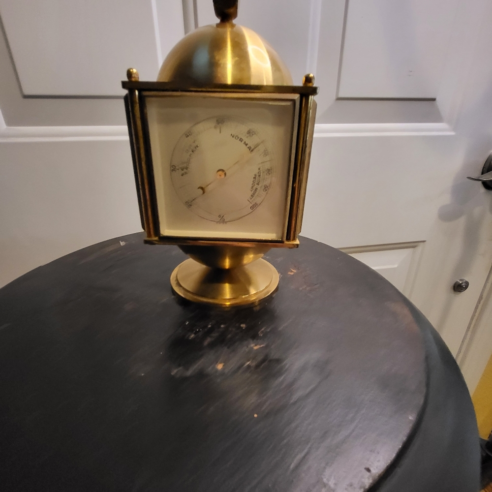Relide Weather Station Clock 8 Days Imhoff Movement 15 Jewel - Picture 2 of 16
